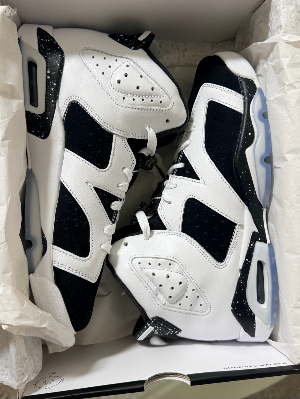 Jordan Retro High-Top Sneakers in White and Black